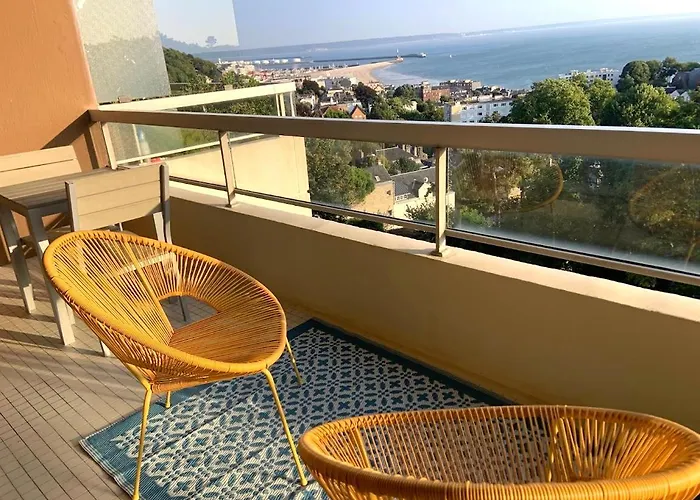 Apartamento Le Grand Large D Exception Avec Vue Terrasse Et Parking Gratuit Sainte-Adresse
